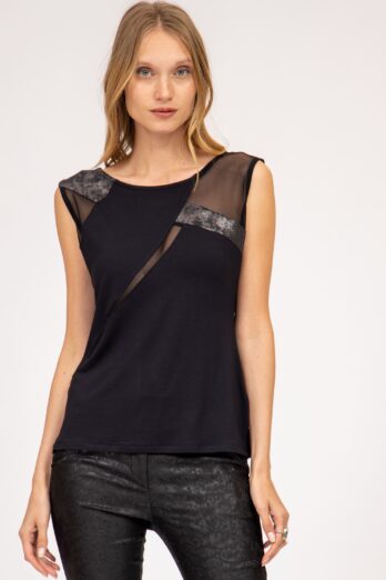 חולצה Rose שחורה