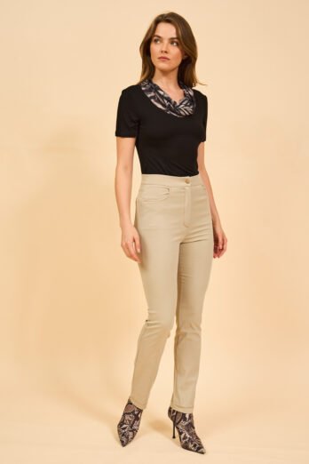 מכנס סקיני מוקה