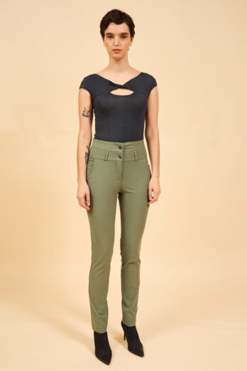 מכנס קארול זית