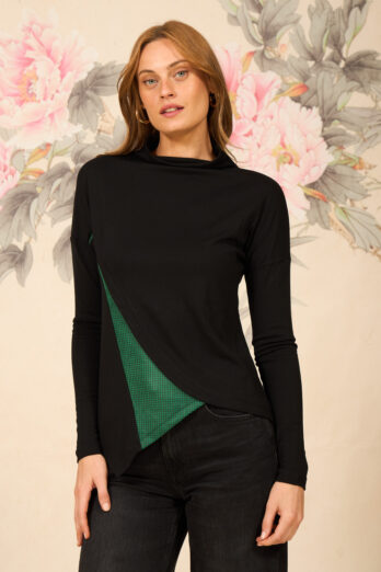 חולצה ווג ארוכה ירוקה