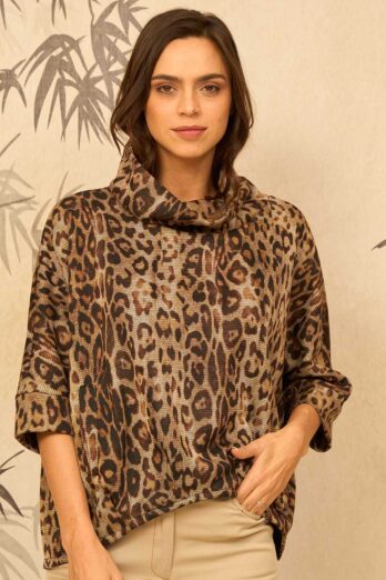 עליונית מרסדס 3/4 מנומרת