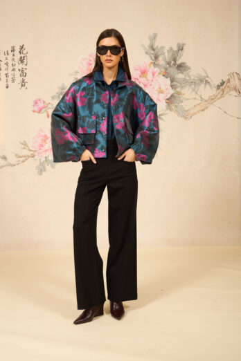 ז'קט מנדרין פוקסיה