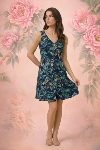 שמלה אלברט טורקיז