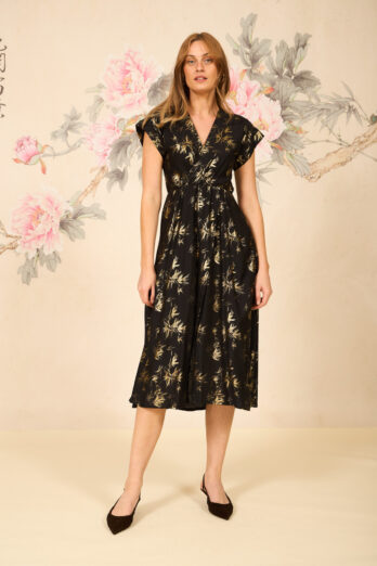 שמלה קימונו זהב