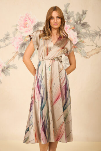 שמלה קימונו שמנת