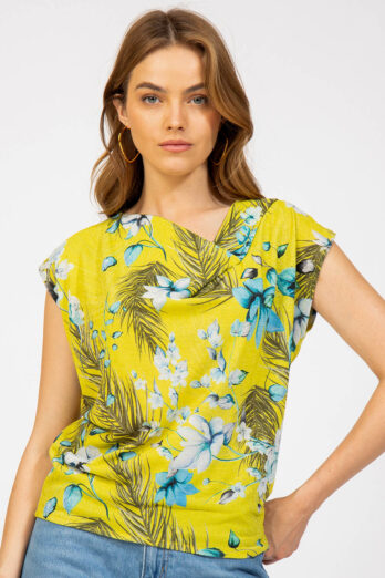 חולצה מונה לורקס פרחים חולצה מונה לורקס פרחים