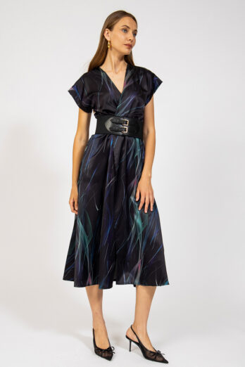 שמלה קימונו צבעונית