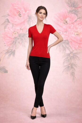חולצה אירן 3/4 אדומה