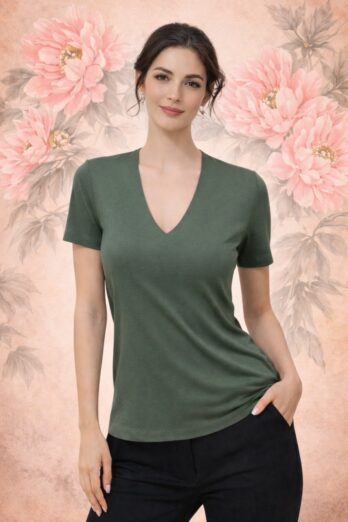 חולצה אירן 3/4 זית