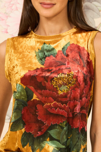 חולצה ויוה קטיפה חרדל