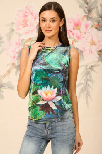 חולצה ויוה קטיפה לוטוס