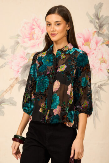 חולצה פאנטום קטיפה טורקיז חולצה פאנטום קטיפה טורקיז