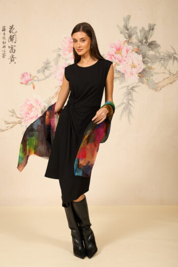 שמלה ווירפול שחורה