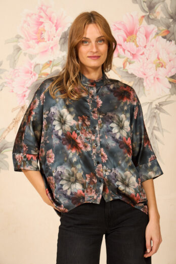 אסף פלג חולצה פרנסיס סאטן צבעונית