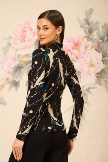 חולצה אירן ארוכה מכחול ירוקה