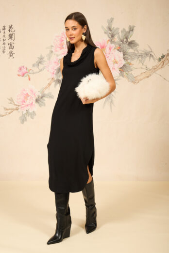 שמלה ג'קי שחורה