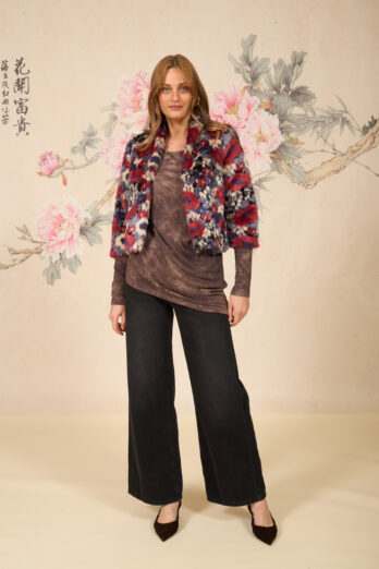 ז'קט רויאל פרחים אדומים