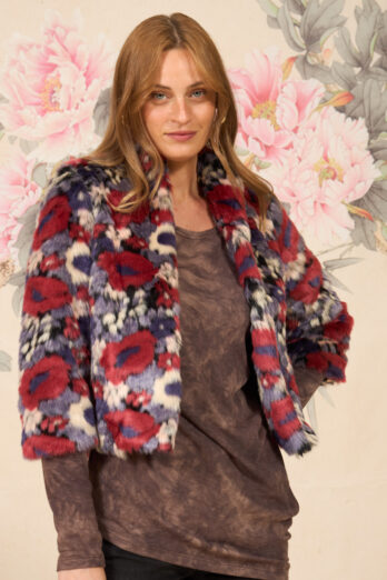 ז'קט רויאל פרחים אדומים