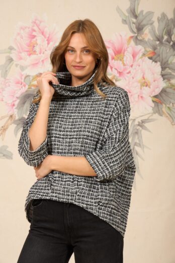 עליונית מרסדס 3/4 שחורה עליונית מרסדס 3/4 שחורה