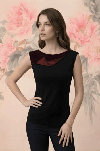 חולצה וונדי בורדו חולצה וונדי בורדו