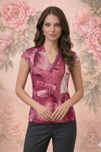 חולצה אירן קצרה פוקסיה חולצה אירן קצרה פוקסיה