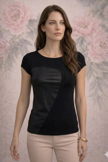 חולצה פליפר שחורה