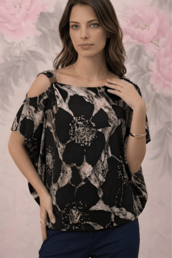 חולצה ונגה מנומרת חולצה ונגה מנומרת