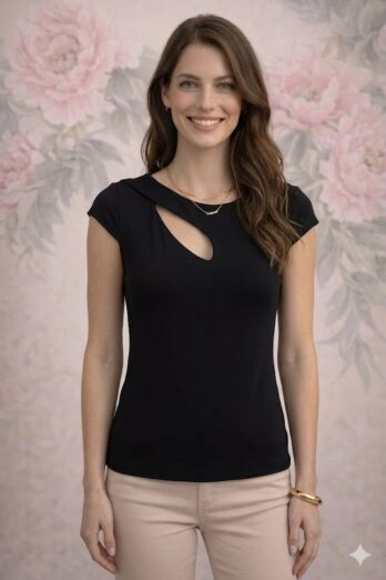 חולצה לוליטה שחורה חולצה לוליטה שחורה