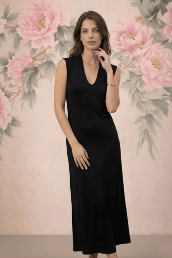 שמלה אירן מקסי שחורה