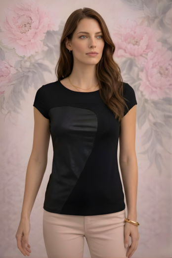 חולצה פליפר שחורה חולצה פליפר שחורה