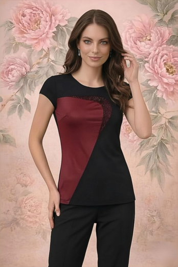 חולצה פליפר בורדו