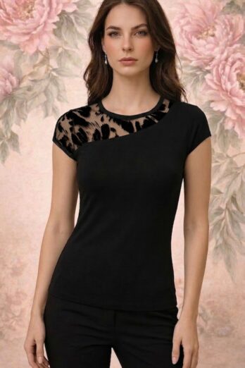 חולצה Frame שחורה חולצה Frame שחורה