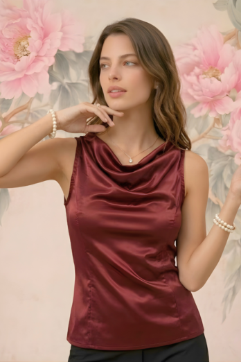 חולצה מוניק בורדו