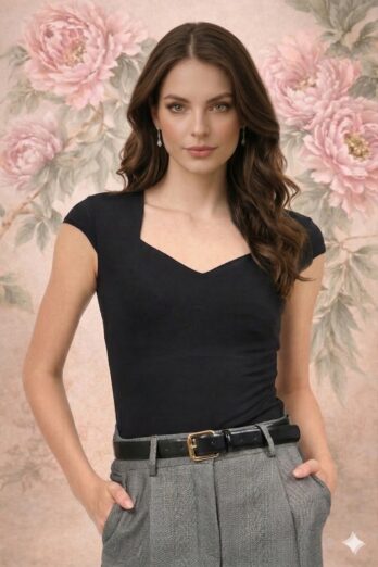 חולצה רנסאנס שחורה