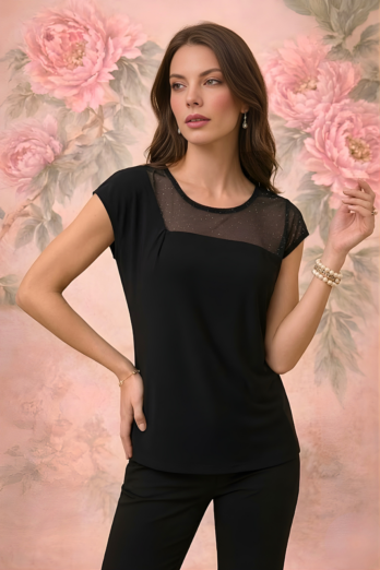 חולצה אלגרה שחורה חולצה אלגרה שחורה